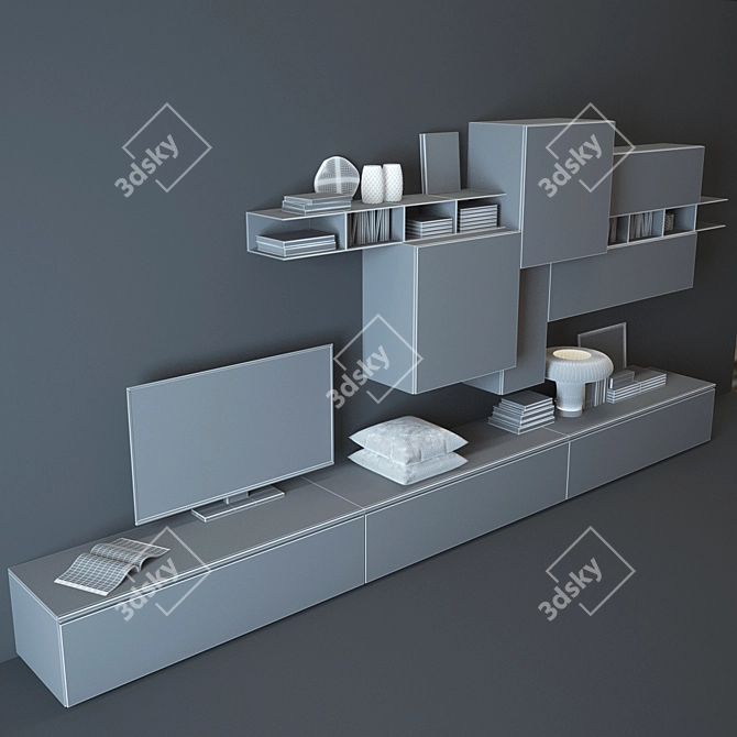 Tomasella Modern Composition A001 3D model image 3