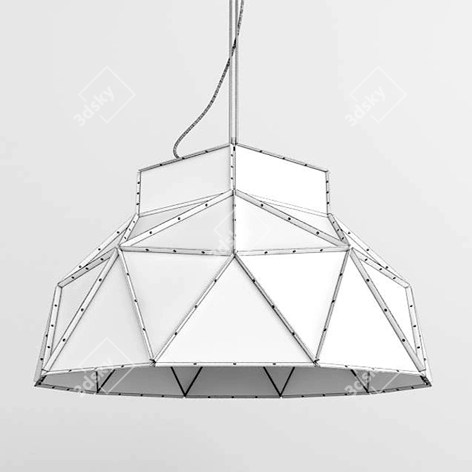 Industrial Dome Pendant Light Apollo 3D model image 2