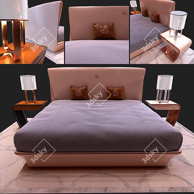 Luxurious Bugatti Home Lydia Furniture 3D model image 2