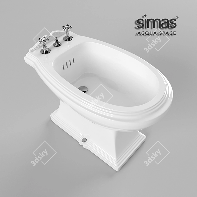 Simas Arcade Bidet: Italian Outdoor Luxury 3D model image 1