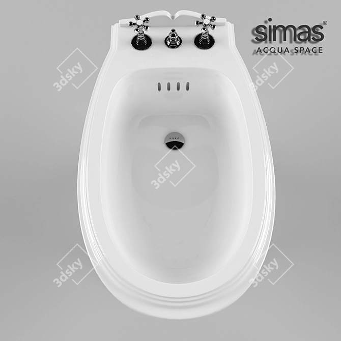 Simas Arcade Bidet: Italian Outdoor Luxury 3D model image 2