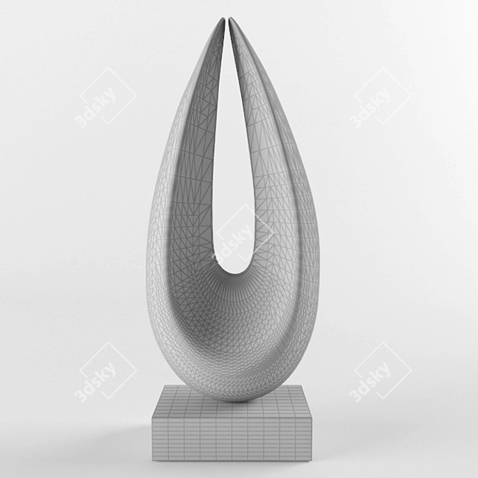 Contemporary Art Deco Sculpture 3D model image 3