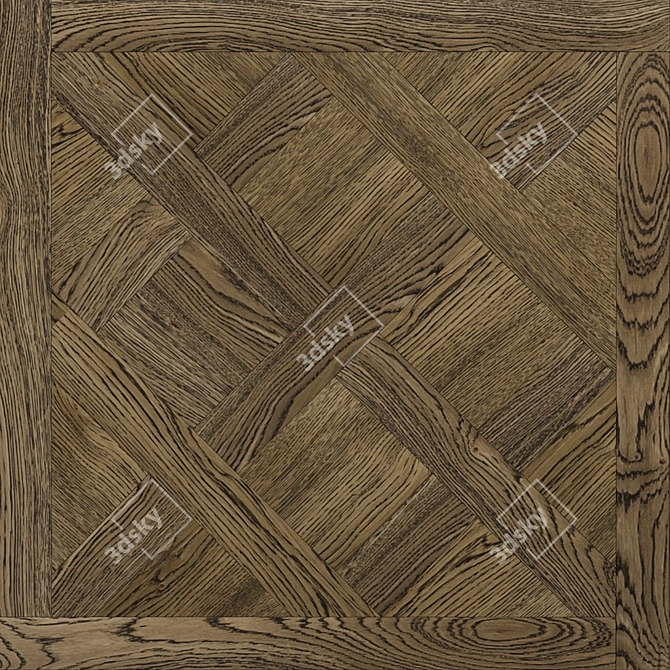 Coswick Versailles Marseille: Elegant Select Wood Flooring 3D model image 2