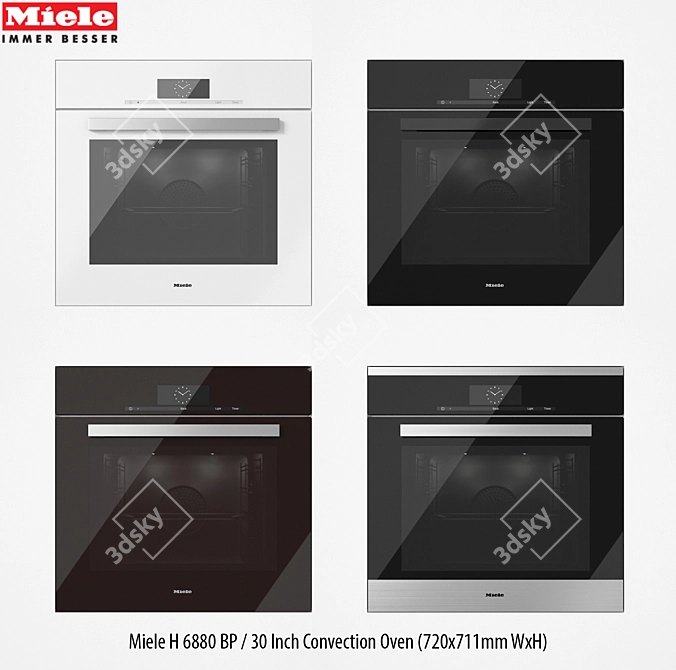 Miele 6880 BP: Sleek & Powerful 3D model image 1