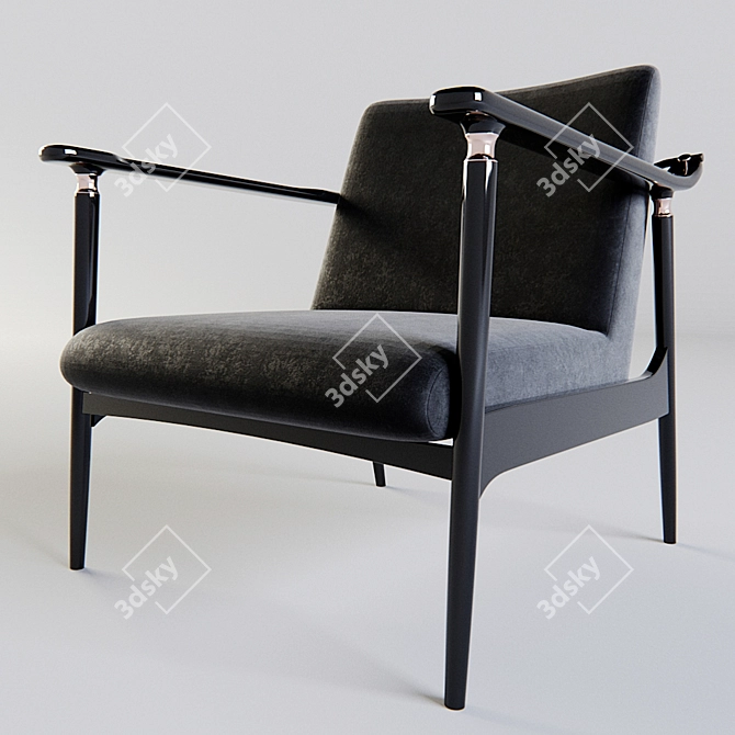 Anello: Stylish and Compact Designer Armchair 3D model image 1