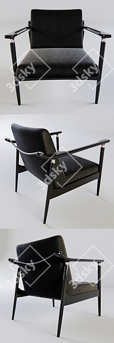 Anello: Stylish and Compact Designer Armchair 3D model image 2
