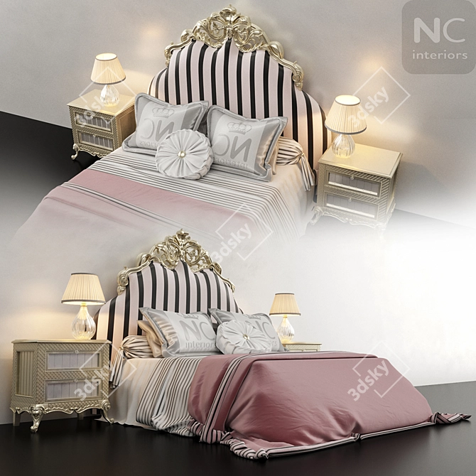 Neopoliscasa Florence Bedroom Set 3D model image 1