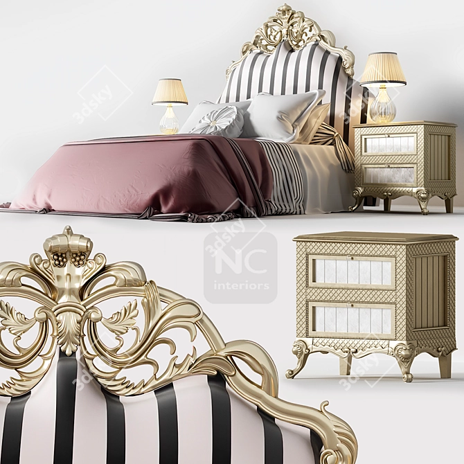 Neopoliscasa Florence Bedroom Set 3D model image 4