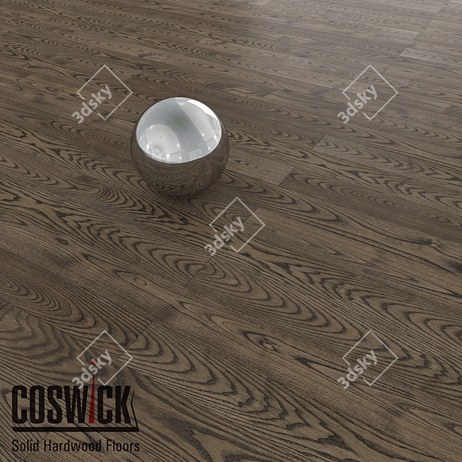 Coswick Cappuccino: Premium Ash Wood in a Matte Finish 3D model image 1