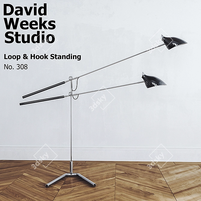 Loop & Hook Standing Lamp 3D model image 1