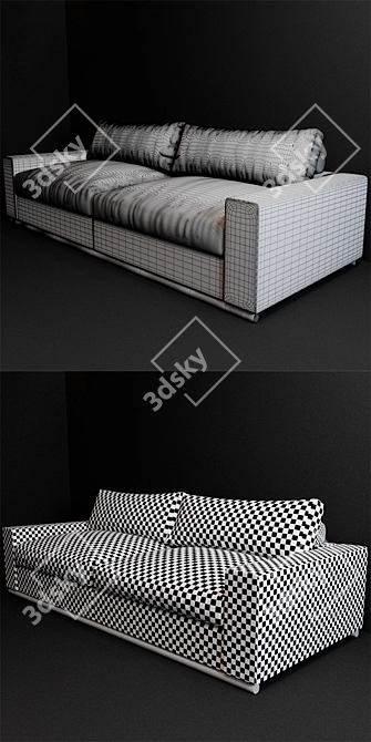 Estetica Comfort Sofa 3D model image 3