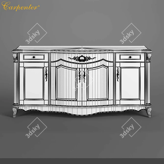 Carpenter Buffet - Modern and Versatile 3D model image 3