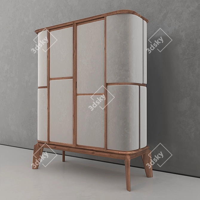 Matthias Wine Cabinet: Elegant and Functional 3D model image 3