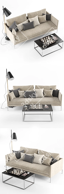 Pilotis Collection: Sofa | Table | Lampe 3D model image 2