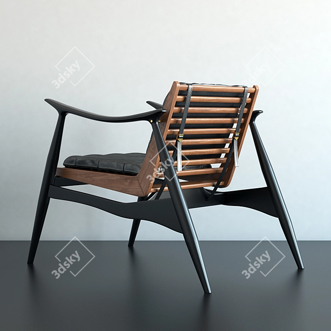 Sleek Altra Chair: By Alexander Diaz 3D model image 2