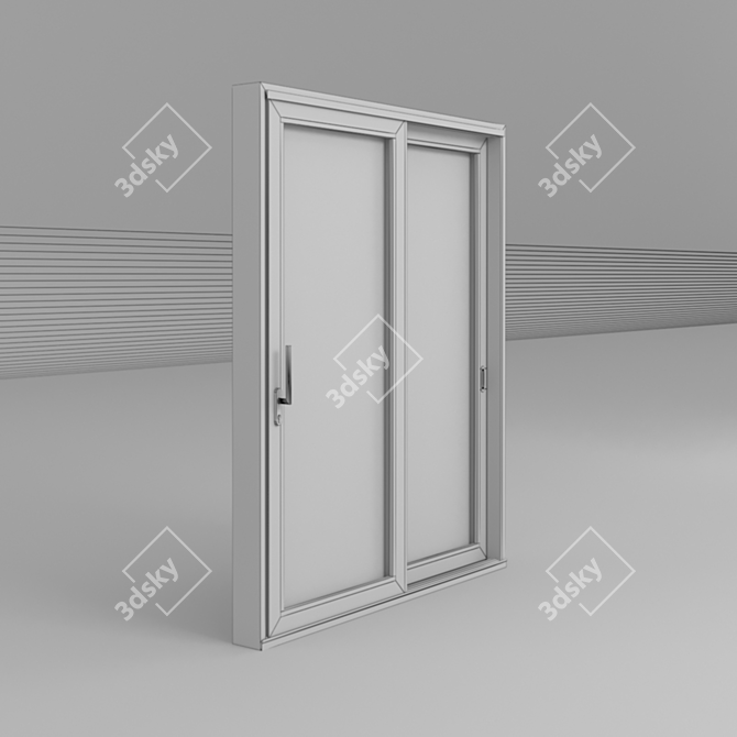 Schuco ASS 70.HI Sliding Door ST 2A 3D model image 3