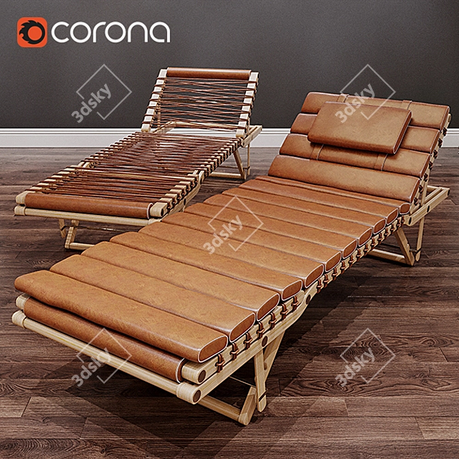 Luxury Hermes Lounge Chair Pippa by Rdai 3D model image 1