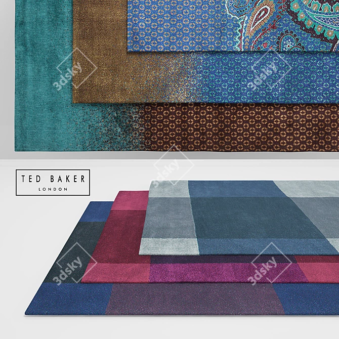 Stylish Ted Baker Rugs Collection 3D model image 1