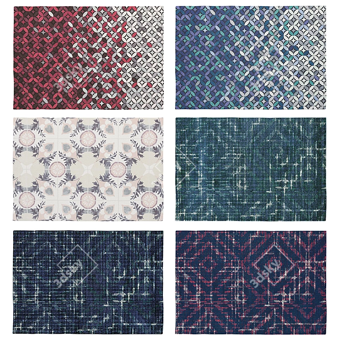 Vibrant and Luxurious Ted Baker Rugs 3D model image 2