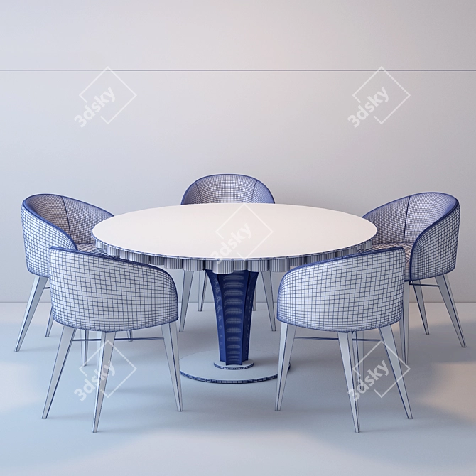 Warmley + Ottiu: The Ultimate Dining Duo 3D model image 2