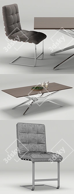 Sleek Rossi Spyder Chair 3D model image 3