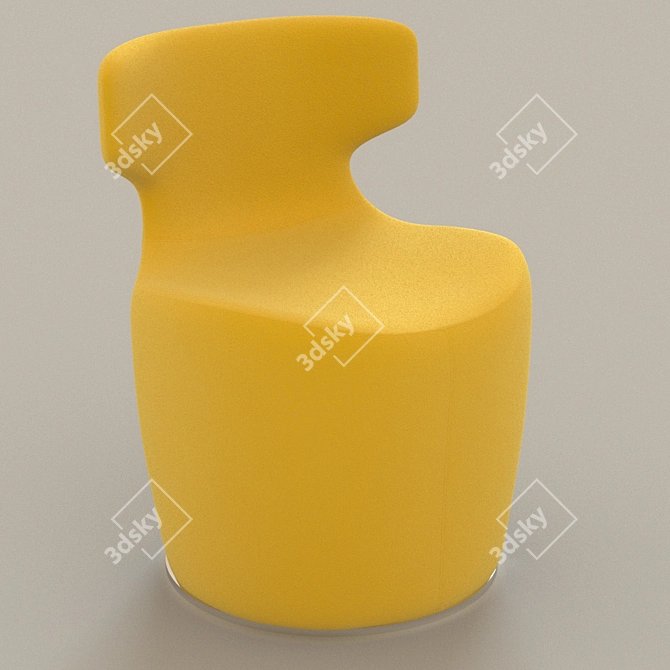 Sleek Papilio Chairs for Kids 3D model image 1