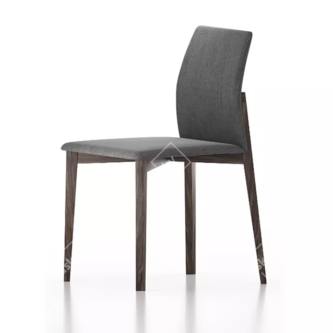 Fornasarig Gaia Chair: Classy Comfort in Compact Design 3D model image 2
