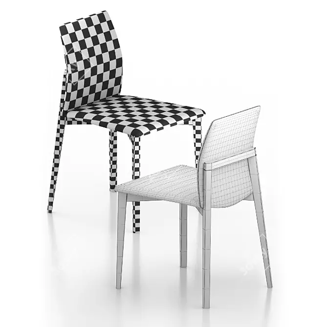 Fornasarig Gaia Chair: Classy Comfort in Compact Design 3D model image 3