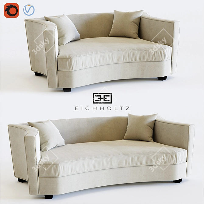 Eichholtz Giulietta Sofa Set - Elegant and Stylish 3D model image 1