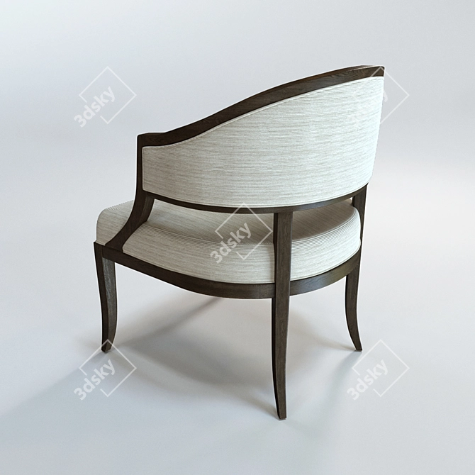 Hampton's Hickory Chair: Claude Classic 3D model image 2