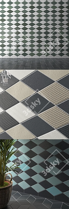 Tex by Mutina: Innovative Textured Tile 3D model image 2