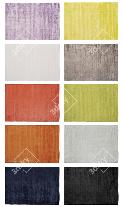 Modern Asiatic Home Rugs 3D model image 2
