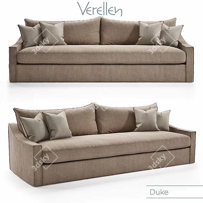 Verellen Duke Sofa: Timeless Elegance for your Living Space 3D model image 1