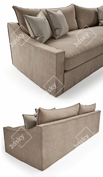 Verellen Duke Sofa: Timeless Elegance for your Living Space 3D model image 2