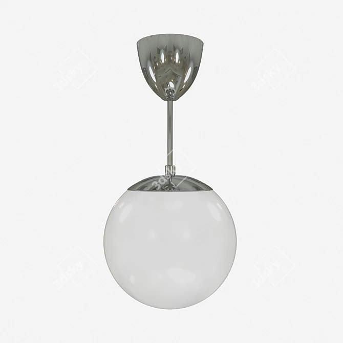 Modern HÖLJES Pendant Lamp - Elegant White Design 3D model image 1