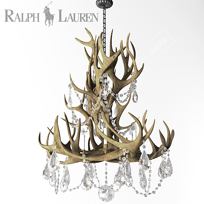 Ralph Lauren Straton Chandelier 3D model image 1