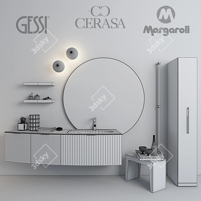 Cerasa Maori Bathroom Furniture & Decor 3D model image 3