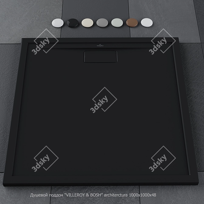 Villeroy&Bosch Shower Tray 1000x1000x48 3D model image 3