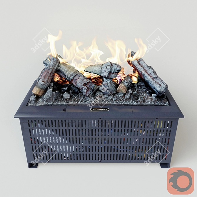 Dimplex Opti-Myst Cassette 400: Realistic Flames 3D model image 2