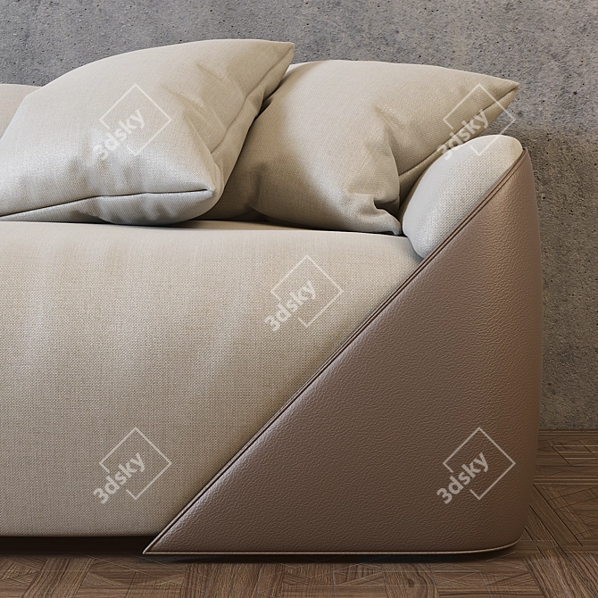 ALIVAR LAGOON - Luxurious Leather Sofa 3D model image 2