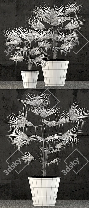 3D Models: Restoration Hardware Caldera Planter 3D model image 3