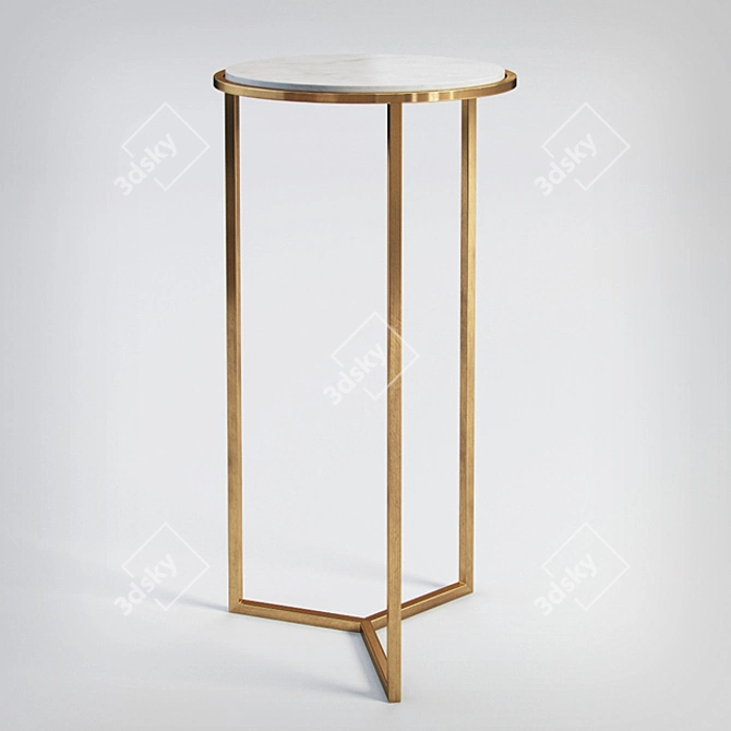 Sophisticated Holly Accent Table 3D model image 1