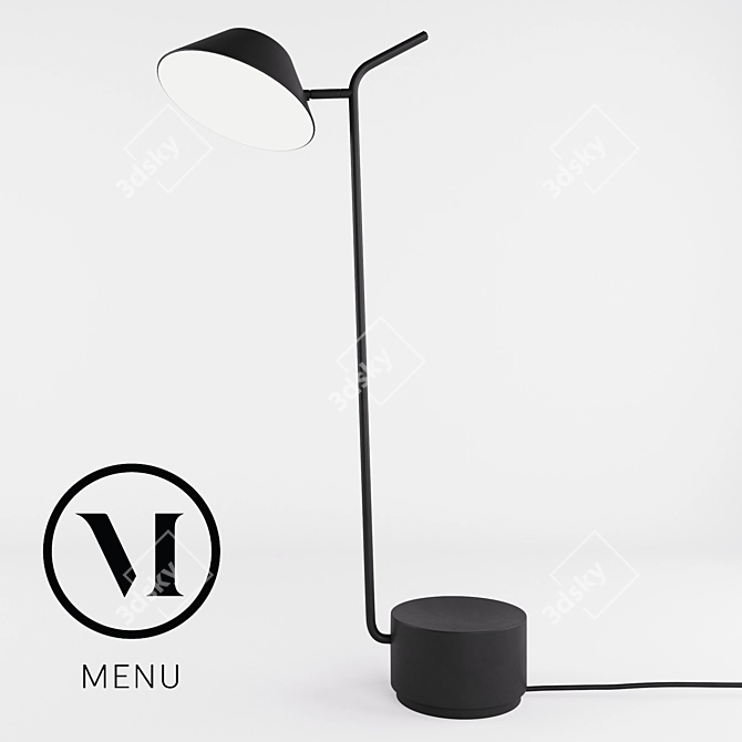 Elevate Floor Lamp: 2 Sizes, 2 Materials 3D model image 1