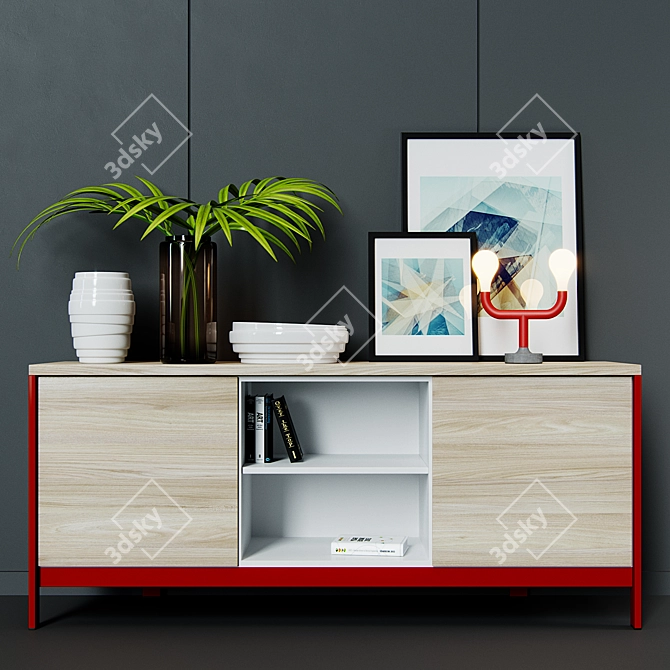 Modern Calligaris Furniture Set 3D model image 1