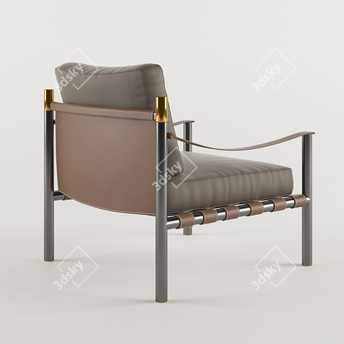 Cozy Chic: Flou IKO Small Armchair 3D model image 2