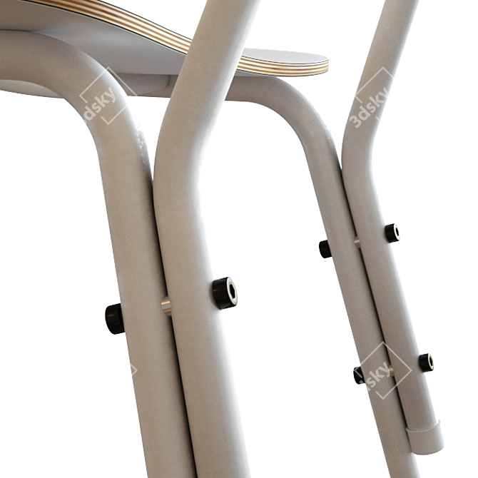 Oppa's Unique Gym Chair 3D model image 2