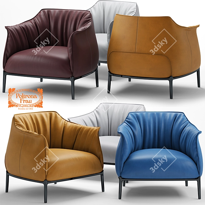 Luxury Italian Armchair: Poltrona Frau Archibald 3D model image 1