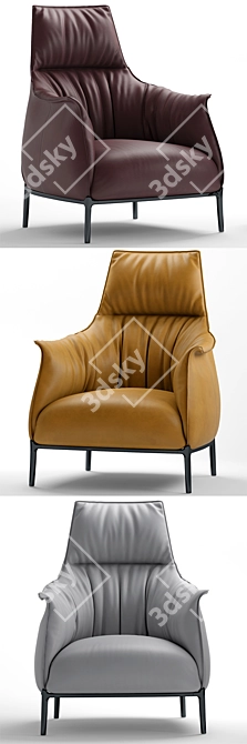 Archibald Poltrona: The Epitome of Luxury 3D model image 2