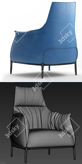 Archibald Poltrona: The Epitome of Luxury 3D model image 3