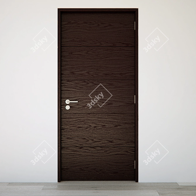 Sleek Contemporary Door 3D model image 1